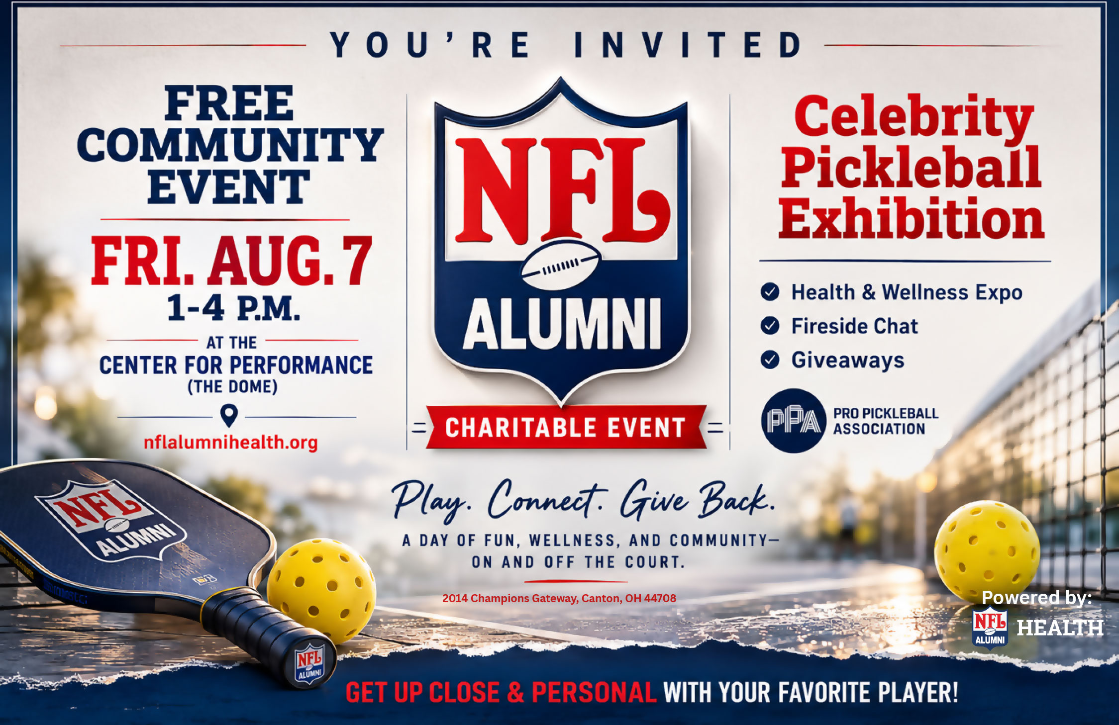 Celebrity Pickleball Exhibition<br />
